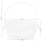 Vintiquewise White Round Willow Gift Basket, with Pink and White Gingham Liner and Handles, Large QI004550PK.L - alternate 4